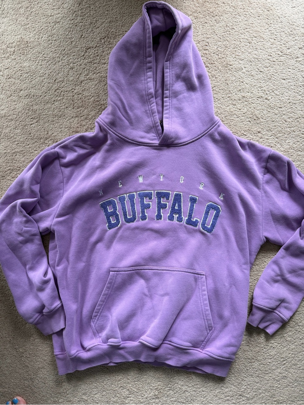 NWOT Varsity Hoodie in Laffy Taffy Purple - Leveled Up Buffalo - Size Medium